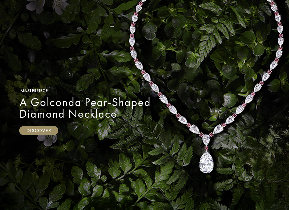 Golconda Pear-Shaped Diamond Necklace